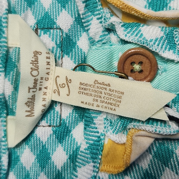 Matilda Jane x Joanna Gaines Girls Size 2 Top | Floral Gingham Ruffle NWT - Picture 3 of 7